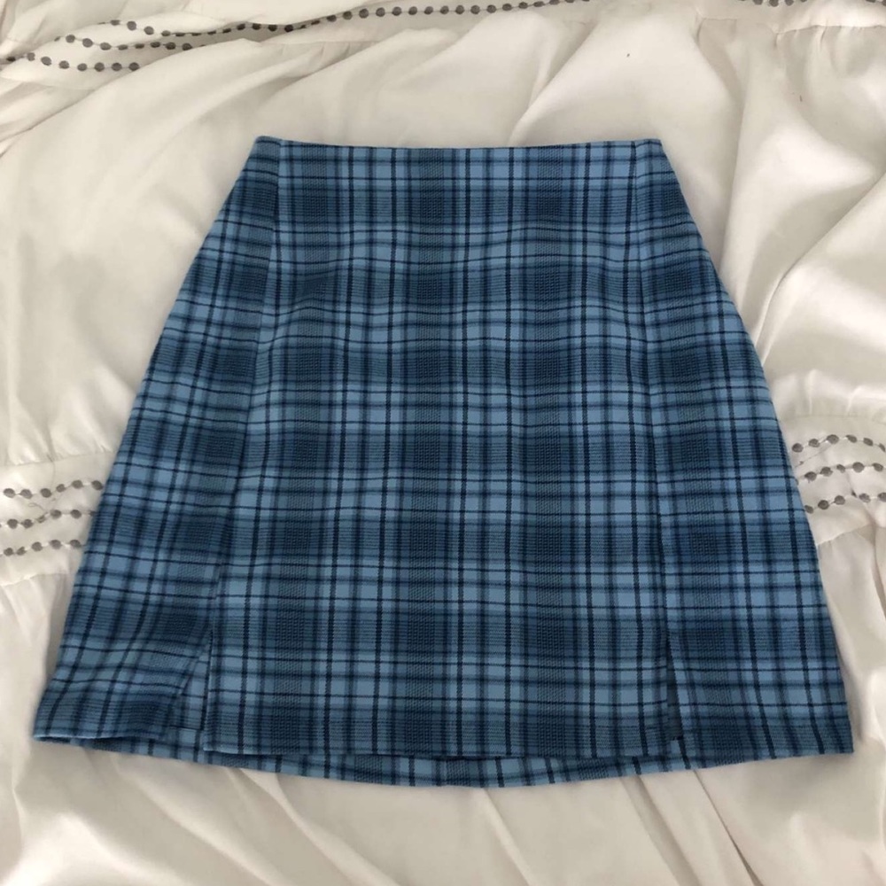 blue plaid brandy melville john galt CARA …